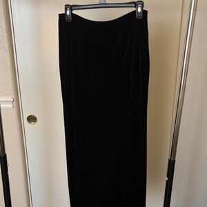 Elegant Black Velvet Skirt